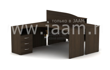 Мебель для персонала Комплект для двух сотрудников с перегородкой