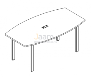 Стол для переговоров Стол для переговоров фигурный на металлокаркасе UNO Б1 112 БП