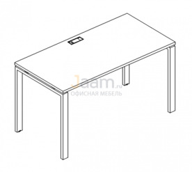 Мебель для персонала Стол письменный на металлокаркасе UNO Б1 023 БП