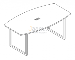 Стол для переговоров Стол для переговоров на металлокаркасе QUATTRO Б4 113 БП