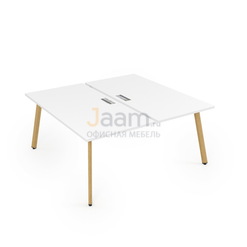 Мебель для персонала Стол системы БЕНЧ на 2 рабочих места Iron Wood 10БД.284