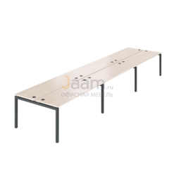 Мебель для персонала Бенч двойной на 6 рабочих мест АМБ-005.60-6