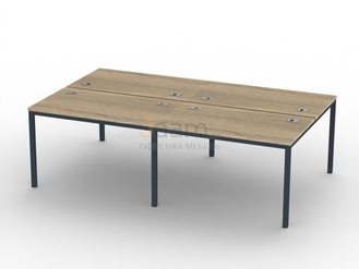 Мебель для персонала Бенч-система на 4 рабочих места I-52