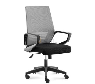 Кресло для руководителя Эрго black-2 B909-1 серо-черное