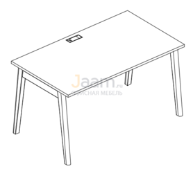 Мебель для персонала Стол письменный АЛ 9025