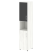 Шкаф для документов с нишей левый узкий со стеклом черным LT.SU-1.4 R (L) black