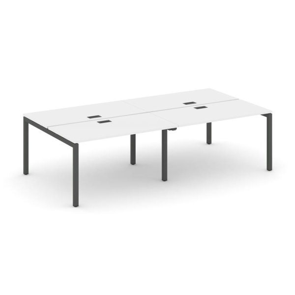 Рабочая станция 2-х сторонняя SN-5P.DRS-043 (2760х1432х750) (Белый/Металл Антрацит)