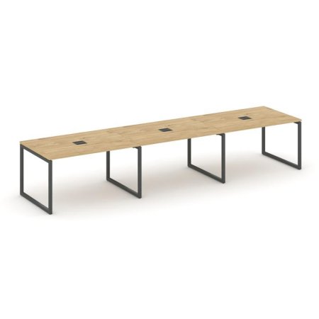 Стол переговорный SN-4O.SPRG-021 (2940х980х750) (Тиквуд Светлый/Металл Антрацит)