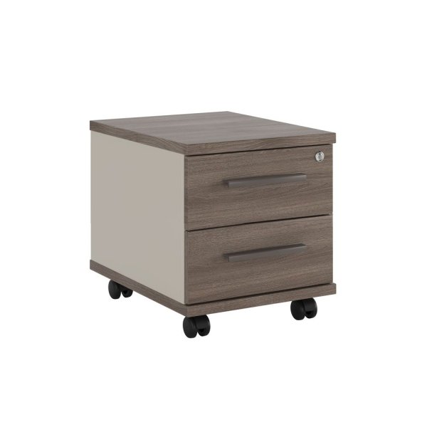 Тумба подкатная с 2 ящиками New Line NLN36330231 406x525x452 (Дуб шамони темный)