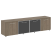 Тумба модульная черные двери LT-TS 4.5 2200x450x580