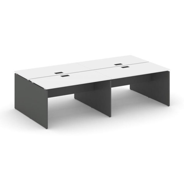 Рабочая станция 2-х сторонняя SN-D.DRS-053 (2760х1632х750) (Белый/Антрацит)