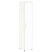 Шкаф для документов узкий со стеклом белым LT.SU-1.10 R (R) white