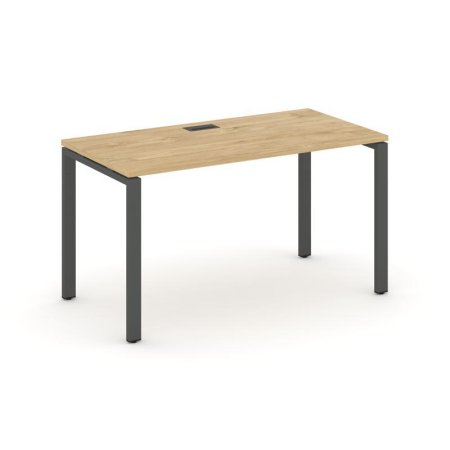 Стол письменный SN-6P.SP-013 (1380х700х750) (Тиквуд Светлый/Металл Антрацит)