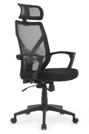Офисное кресло Oliver RCH W-203AC Черный пластик | Черный (Черный)