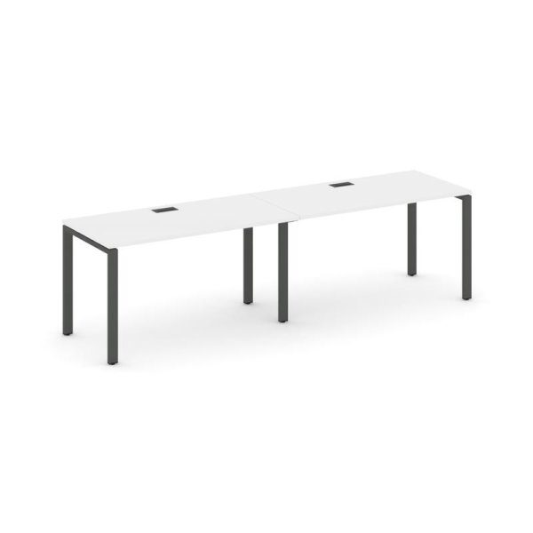 Рабочая станция 1 сторонняя SN-6P.ORS-023 (2760х800х750) (Белый/Металл Антрацит)
