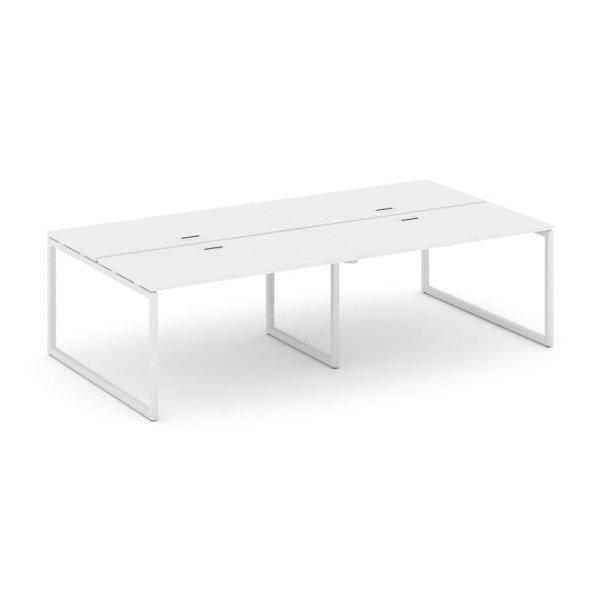 Рабочая станция 2-х сторонняя SN-4O.DRS-033 (2760х1232х750) (Белый/Металл Белый)